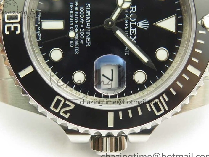 on SS Edition Bracelet 1:1 Best VR3135 Black 904L Ceramic VRF Submariner 116610 LN 0116